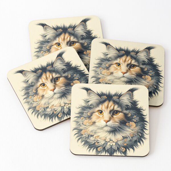 Item preview, "Édouard's Whiskered Ode: Maine Coon Wonders designed and sold by BastKittyStore.
