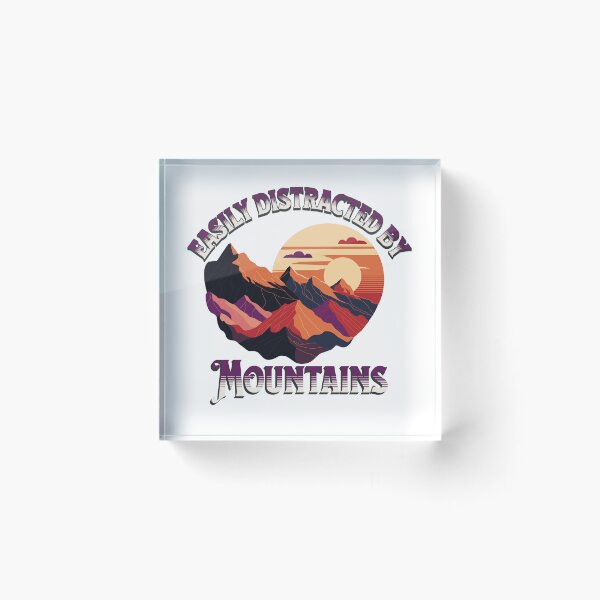 Item preview, Easily Distracted By Mountains camping lovers designed and sold by PRINYOS.