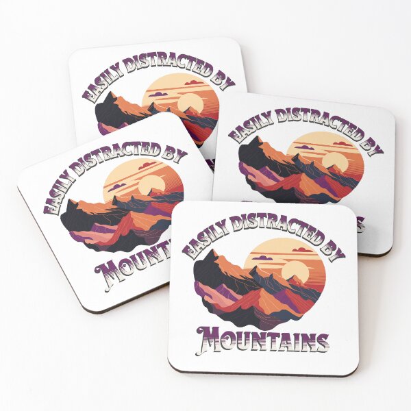 Item preview, Easily Distracted By Mountains camping lovers designed and sold by PRINYOS.