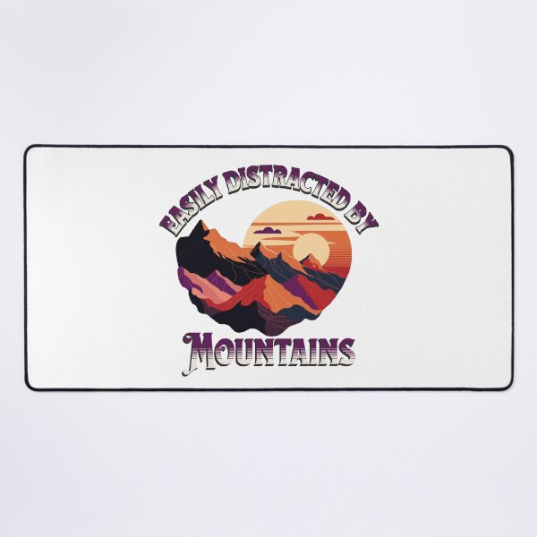Item preview, Easily Distracted By Mountains camping lovers designed and sold by PRINYOS.