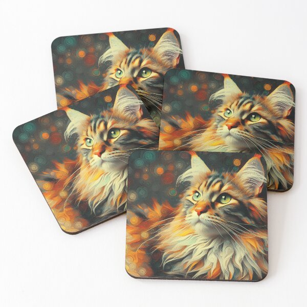 Item preview, Édouard's Whiskered Realm: Maine Coon Elegance designed and sold by BastKittyStore.