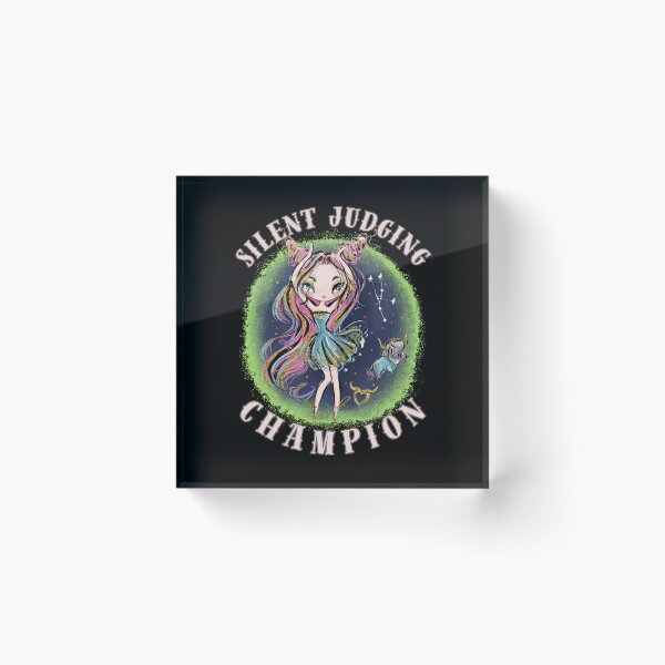 Item preview, Silent Judging Champion. taurus astrology designed and sold by ZodiacWonders.