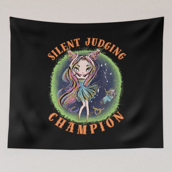 Item preview, Silent Judging Champion. taurus constellation designed and sold by ZodiacWonders.