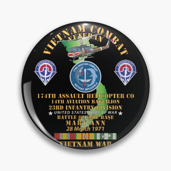 Item preview, Army - Battle for FSB Mary Ann - 174th AHC - 14th AVN Bn - 23rd ID w VN SVC designed and sold by Military Insignia Products.
