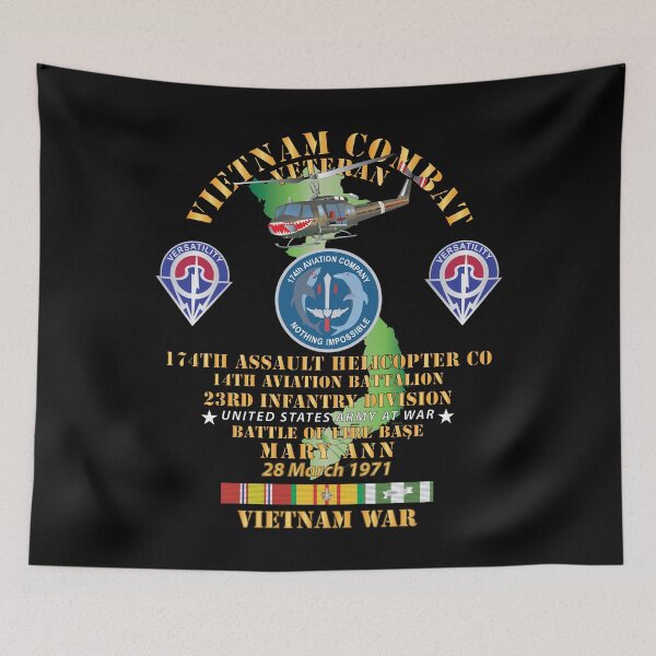 Item preview, Army - Battle for FSB Mary Ann - 174th AHC - 14th AVN Bn - 23rd ID w VN SVC designed and sold by Military Insignia Products.