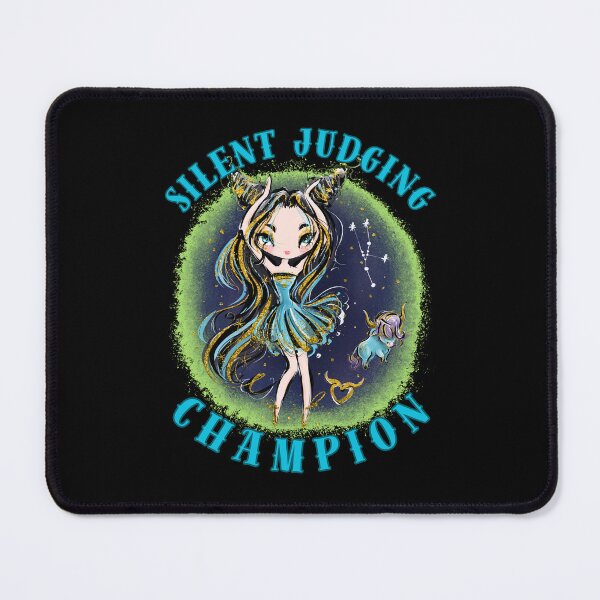 Item preview, Silent Judging Champion. taurus astrological sign designed and sold by ZodiacWonders.