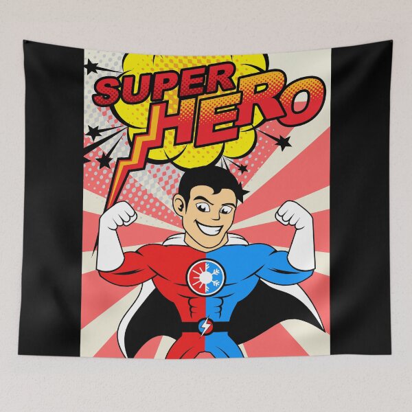 Item preview, Comic Book Super Hero with Muscles designed and sold by Bennymp.