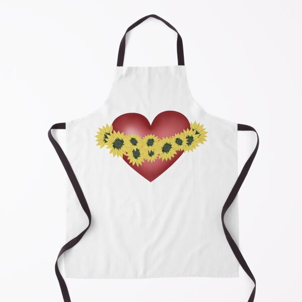 Item preview, Sunflowers and heart. Love and flowers. Red and yellow designed and sold by KateQR.