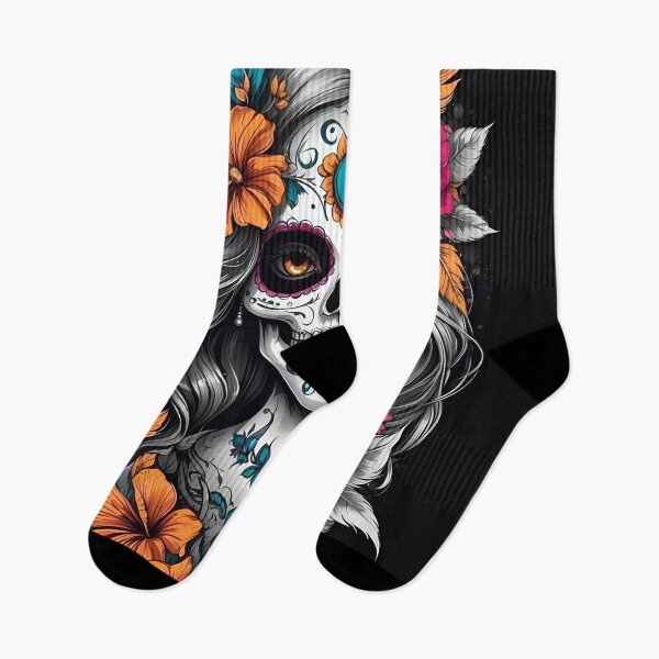 Artikelvorschau, Skurrile Eleganz: Von Catrina Calavera inspiriertes künstlerisches Schaffen entworfen und verkauft von Ceemko's Vintage Corner.