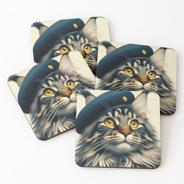 Item preview, Édouard's Whiskered Tapestry: Maine Coon Charisma designed and sold by BastKittyStore.