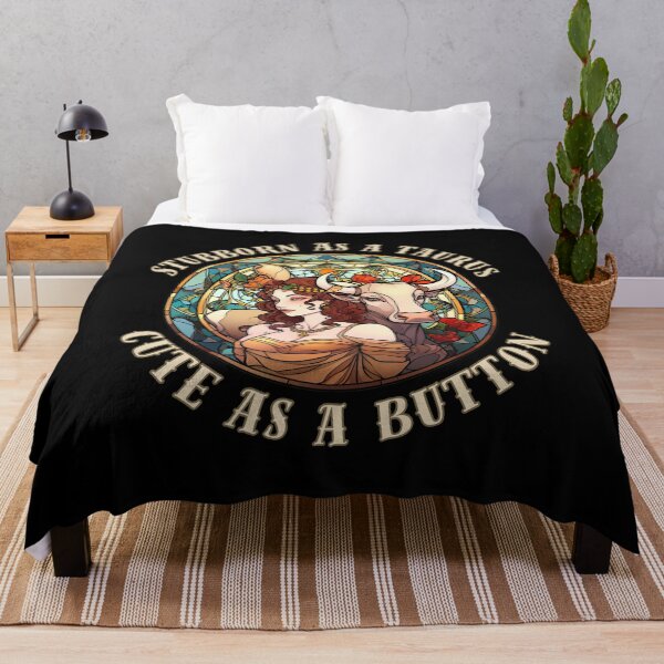 Item preview, Stubborn As A Taurus, Cute As A Button. taurus zodiac sign designed and sold by ZodiacWonders.