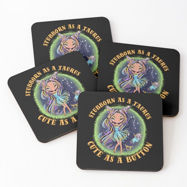 Item preview, Stubborn As A Taurus, Cute As A Button. taurus april designed and sold by ZodiacWonders.