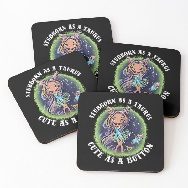 Item preview, Stubborn As A Taurus, Cute As A Button. taurus may designed and sold by ZodiacWonders.