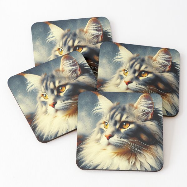 Item preview, Édouard's Whiskered Dreams: Maine Coon Wonders designed and sold by BastKittyStore.