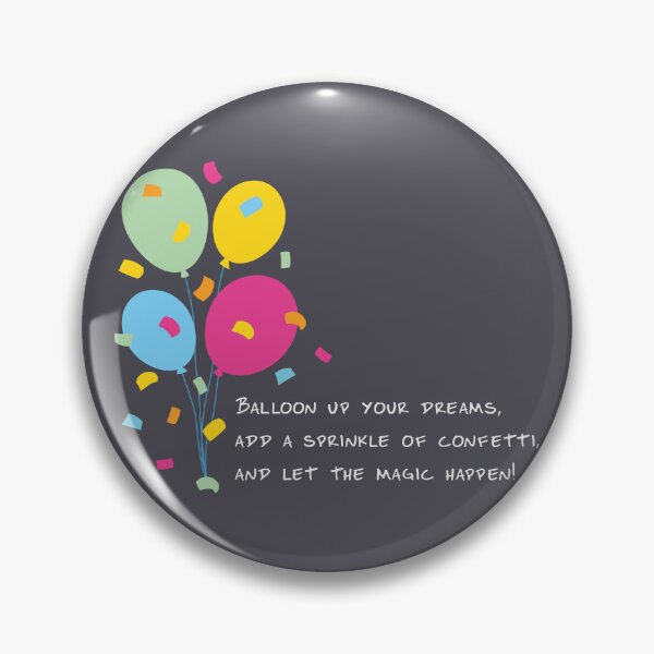 Item preview, Balloon Up Your Dreams | Pink Yellow Blue Orange Green | Gray designed and sold by Wintre2.