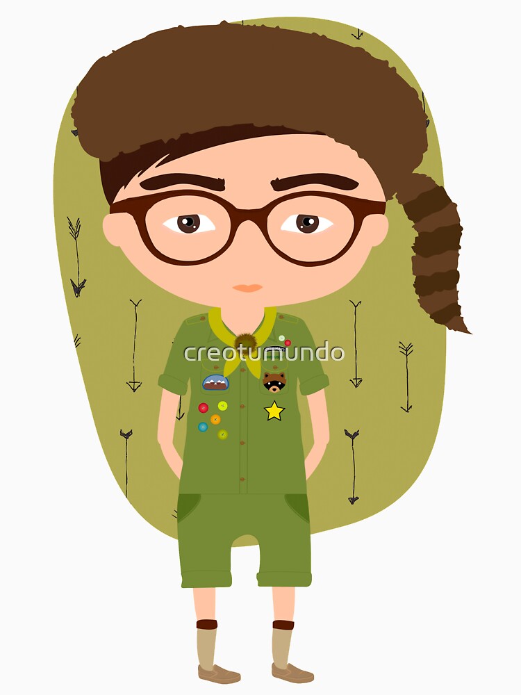 Imagen 7 de 7, Camiseta clásica con la obra Moonrise Kingdom Sam Shakusky, diseñada y vendida por creotumundo.
