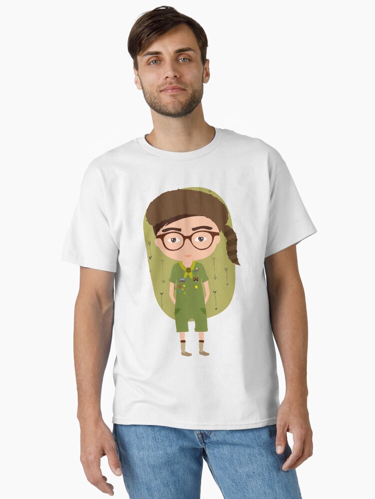 Imagen 2 de 7, Camiseta clásica con la obra Moonrise Kingdom Sam Shakusky, diseñada y vendida por creotumundo.
