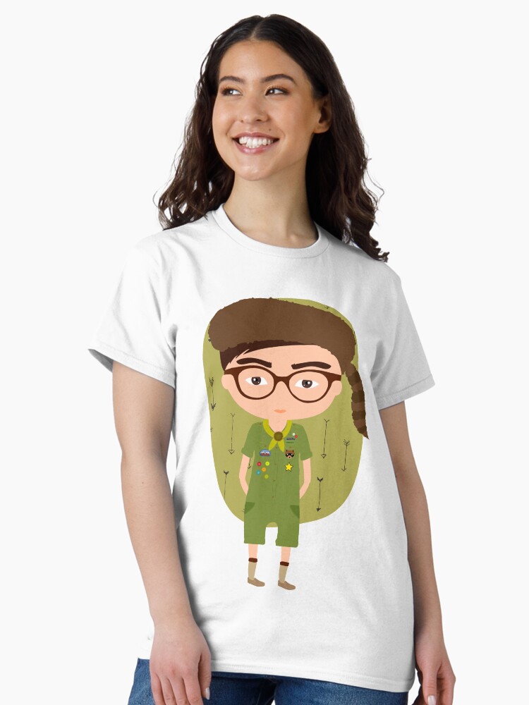 Imagen 1 de 7, Camiseta clásica con la obra Moonrise Kingdom Sam Shakusky, diseñada y vendida por creotumundo.