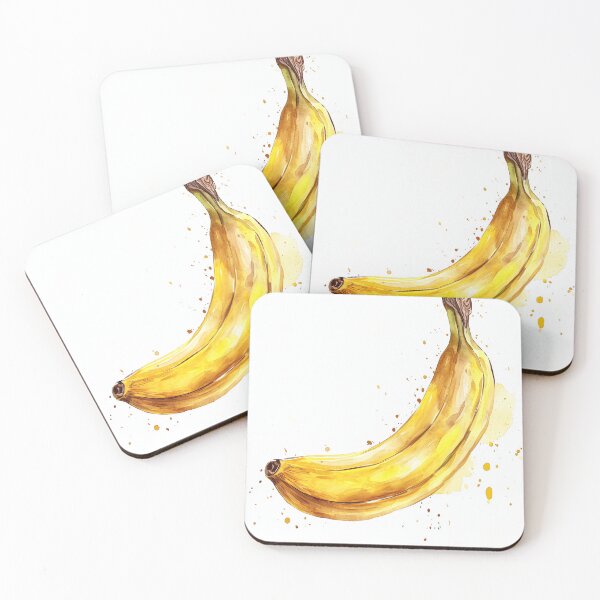 Aperçu de l'œuvre Banane - Affiche de cuisine fruits et légumes - Art de cuisine - Décor de cuisine créée et vendue par Peek-Designs.