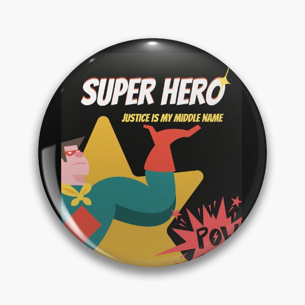 Item preview, Comic Book Superhero with Justice is my middle name designed and sold by Bennymp.