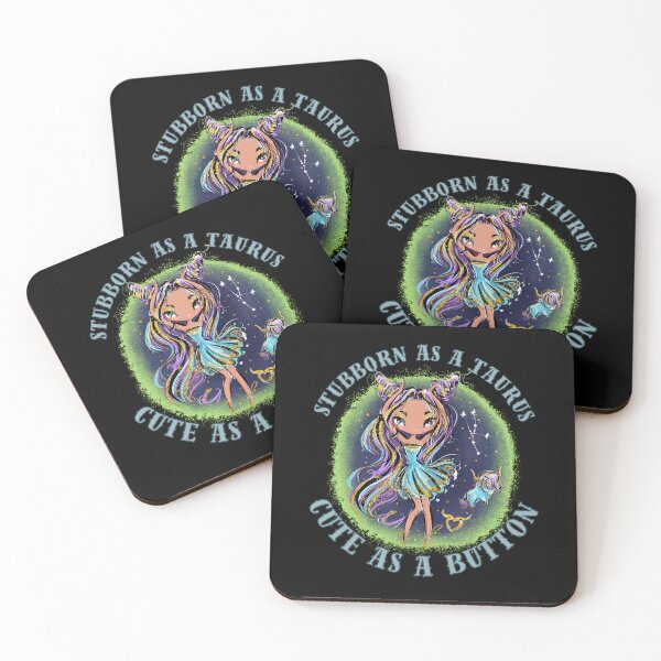 Item preview, Stubborn As A Taurus, Cute As A Button. cute taurus designed and sold by ZodiacWonders.