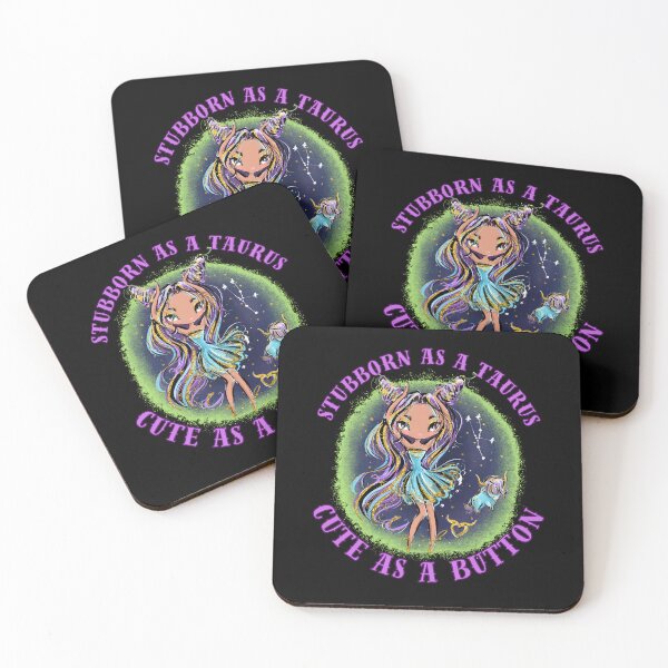 Item preview, Stubborn As A Taurus, Cute As A Button. taurus sayings designed and sold by ZodiacWonders.