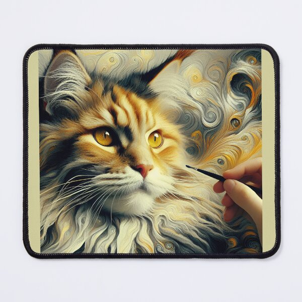 Item preview, Édouard's Whiskered Elegance: Maine Coon Marvels designed and sold by BastKittyStore.
