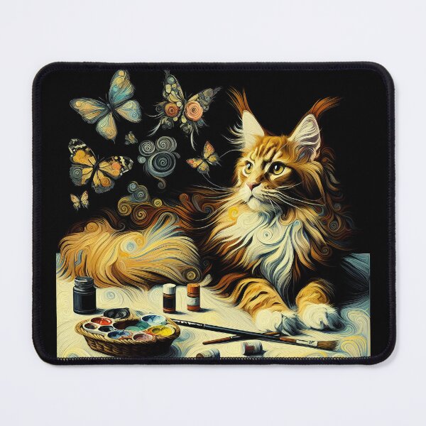 Item preview, Édouard's Whiskered Odyssey: Maine Coon Harmony designed and sold by BastKittyStore.