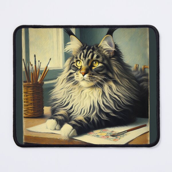 Item preview, Édouard's Whiskered Odyssey: Maine Coon Rhapsody designed and sold by BastKittyStore.