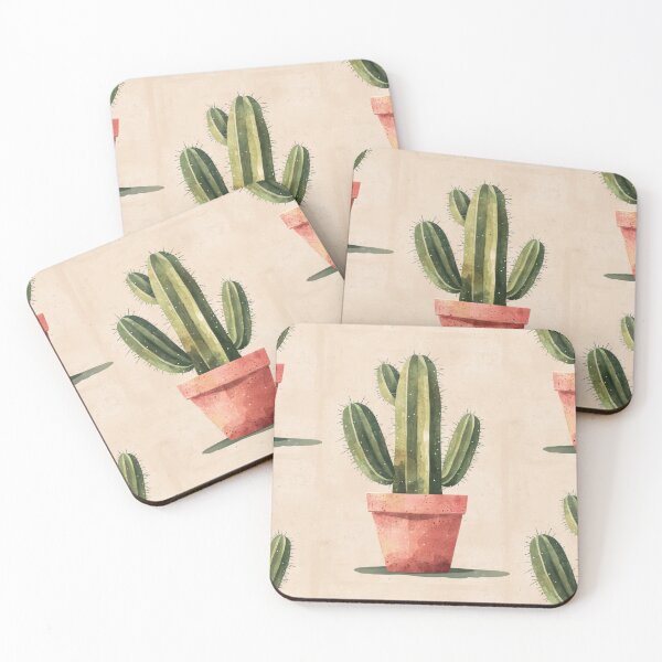 Item preview, Soothing Serenity: Minimalist Cactus Fresco Inspired by Rusticcore Abstractions designed and sold by Piotrek0001.