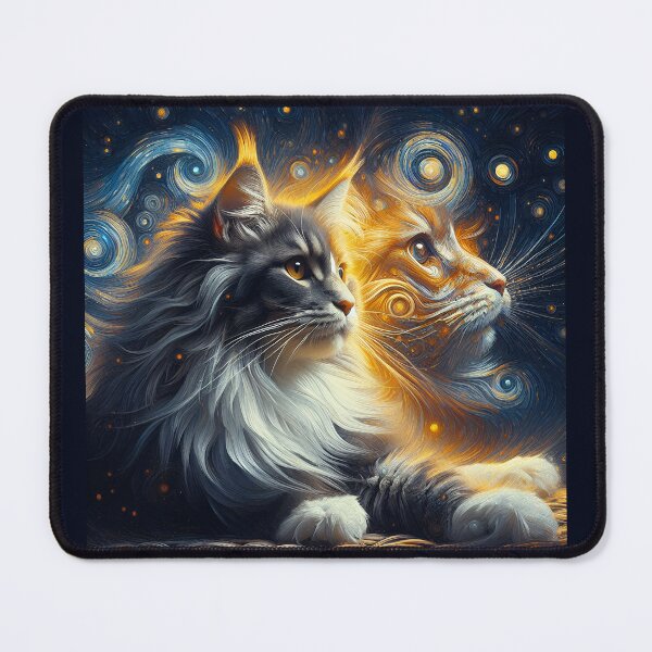 Item preview, Édouard's Whiskered Vision: Maine Coon Delight designed and sold by BastKittyStore.