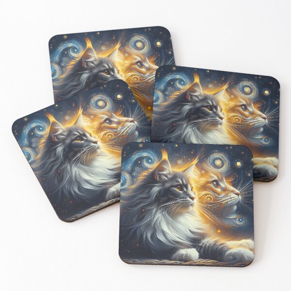 Item preview, Édouard's Whiskered Vision: Maine Coon Delight designed and sold by BastKittyStore.