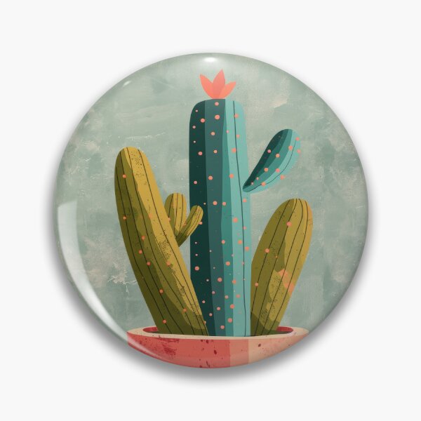 Item preview, Soothing Serenity: Minimalist Cactus Fresco Inspired by Rusticcore Abstractions designed and sold by Piotrek0001.