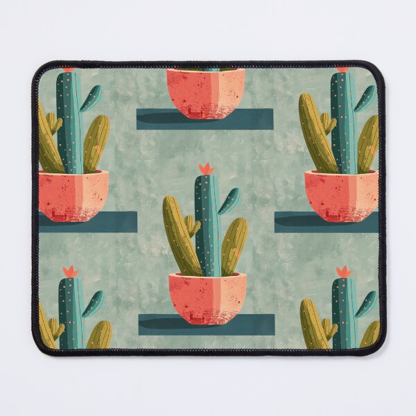 Item preview, Soothing Serenity: Minimalist Cactus Fresco Inspired by Rusticcore Abstractions designed and sold by Piotrek0001.