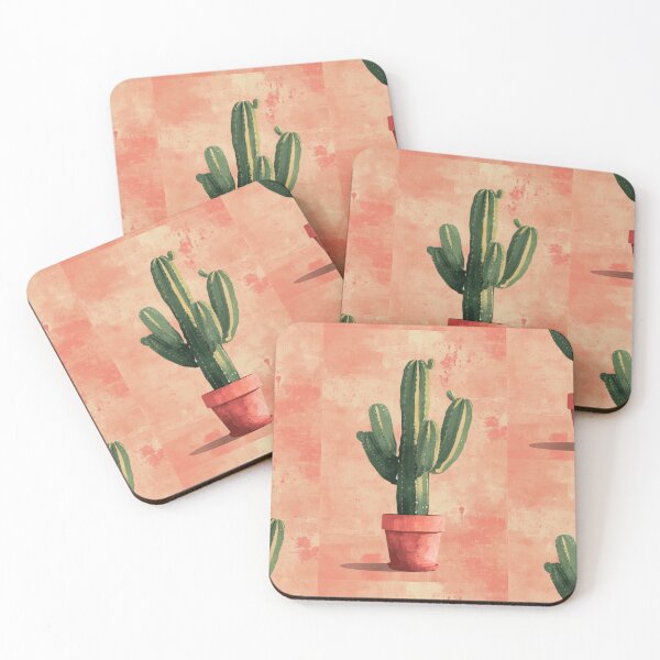 Item preview, Soothing Serenity: Minimalist Cactus Fresco Inspired by Rusticcore Abstractions designed and sold by Piotrek0001.