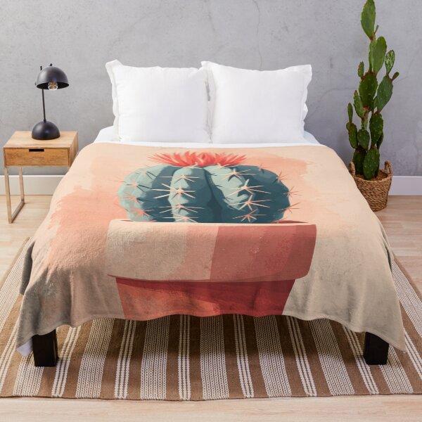 Item preview, Soothing Serenity: Minimalist Cactus Fresco Inspired by Rusticcore Abstractions designed and sold by Piotrek0001.
