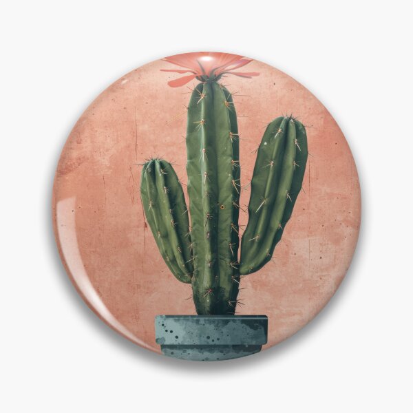 Item preview, Soothing Serenity: Minimalist Cactus Fresco Inspired by Rusticcore Abstractions designed and sold by Piotrek0001.