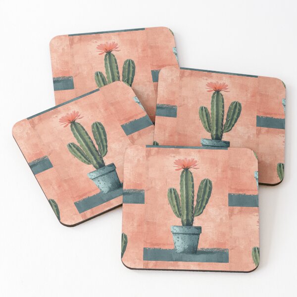 Item preview, Soothing Serenity: Minimalist Cactus Fresco Inspired by Rusticcore Abstractions designed and sold by Piotrek0001.