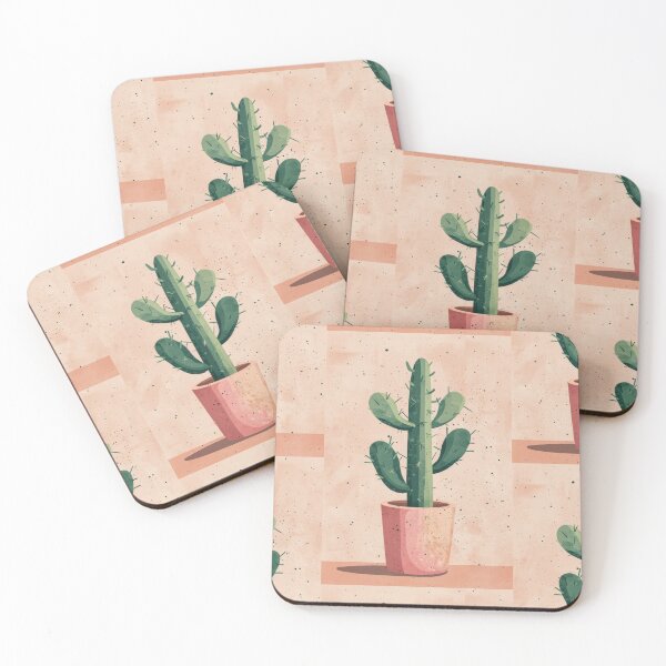 Item preview, Soothing Serenity: Minimalist Cactus Fresco Inspired by Rusticcore Abstractions designed and sold by Piotrek0001.