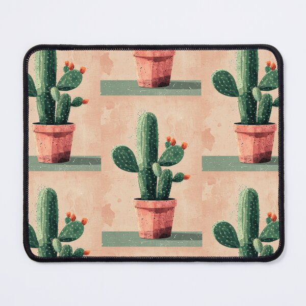 Item preview, Soothing Serenity: Minimalist Cactus Fresco Inspired by Rusticcore Abstractions designed and sold by Piotrek0001.