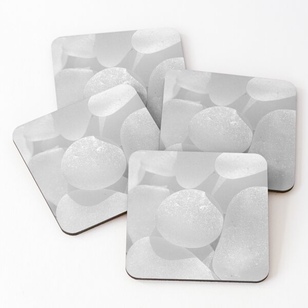 Item preview, IMAGE PRINT ONLY White Sea Glass Pale and Simple Pale Grey Look Classy and Elegant Ideal for a Beach Wedding designed and sold by Beachy.