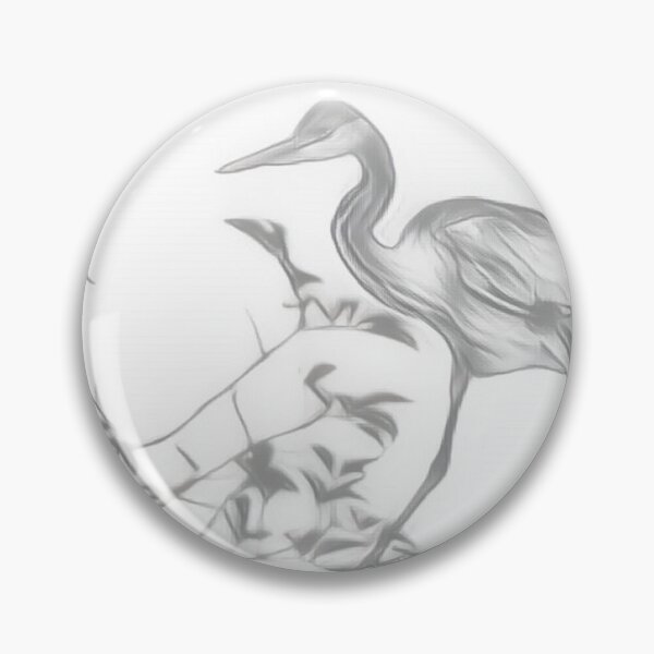 Item preview, Hungry Heron In Fine Detail designed and sold by Fearless-Fox.