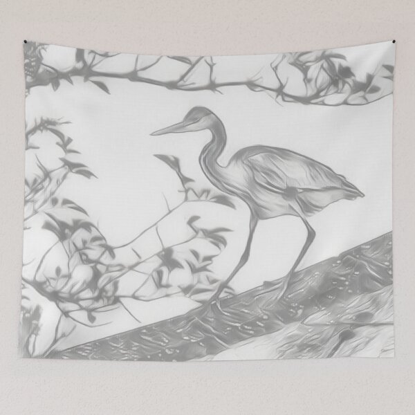 Item preview, Hungry Heron In Fine Detail designed and sold by Fearless-Fox.