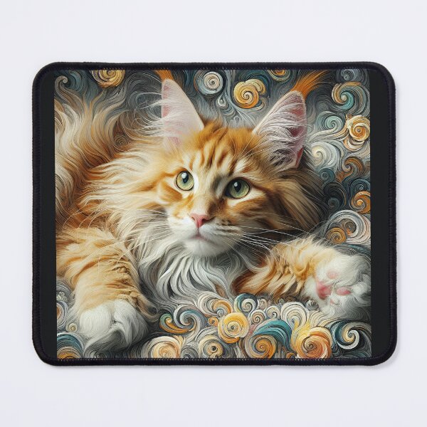 Item preview, Édouard's Whiskered Tapestry: Maine Coon Elysium designed and sold by BastKittyStore.
