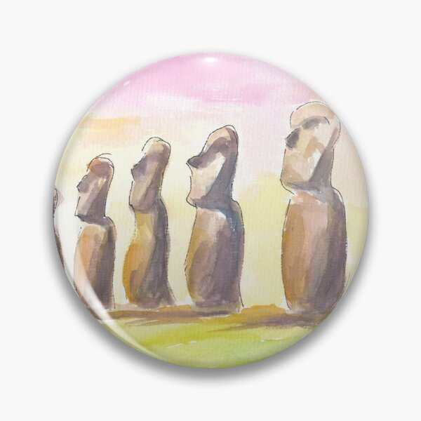 Item preview, Moai Monolithic Rapa Nui Statues Easter Island  designed and sold by artshop77.
