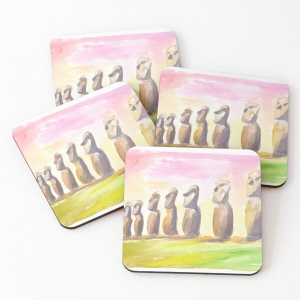 Item preview, Moai Monolithic Rapa Nui Statues Easter Island  designed and sold by artshop77.