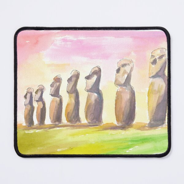 Item preview, Moai Monolithic Rapa Nui Statues Easter Island  designed and sold by artshop77.