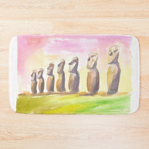 Item preview, Moai Monolithic Rapa Nui Statues Easter Island  designed and sold by artshop77.