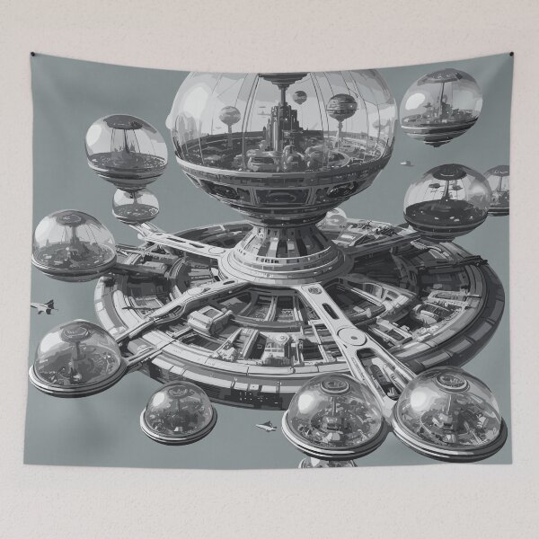 Item preview, Abstract Cityscape - Futuristic - Urban Art -  Arte Urbano v5 designed and sold by iwcus.