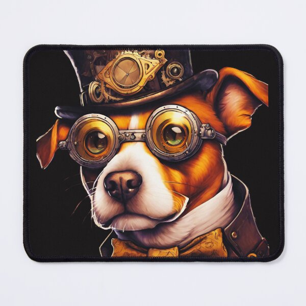 Item preview, Luxury Dog: Steampunk Aristocrat in Glasses and Hat designed and sold by Aurorartsprint.
